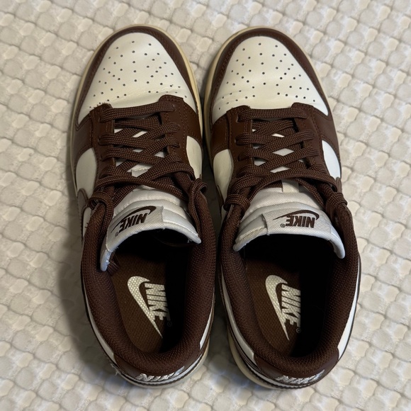 Nike Dunk Low, Color Sail Cacao/Wow, Women’s 6.5 Brown Cream FD1503-124 - Picture 5 of 9